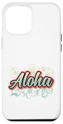 Aloha Hawaii Holiday Surfing Beach Tropical Hibiscus Souvenir Case for iPhone 12 Pro Max