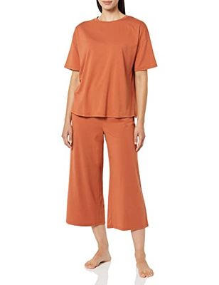 Amazon Essentials Pigiama in Jersey di Maglia Donna, Terracotta, XXS
