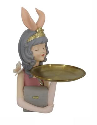 FIGURA RESINA 23X22,5X33,2 CHICA BANDEJA 2 SURT
