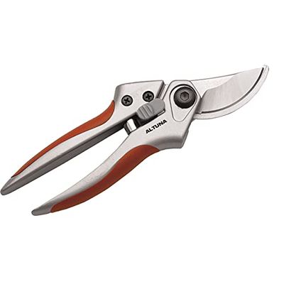 Tijera de Poda a Una Mano Pruning J441 - Ajuste Manual - Corte Bypass para Trabajos de Precisión - Resistente y Muy Ligera - Tijera de Jardinería Fabricada en Aluminio Reforzado - Altuna