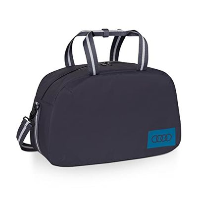 Audi 3152300100 torba rekreacyjna, torba weekendowa, torba leasure bag, z logo Audi Ring Logo, szara, szary, jeden rozmiar, Współczesny