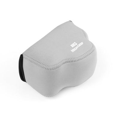MegaGear Neoprene Camera Case for Sony Alpha a6700 (16-50mm) - Stylish and Protective Digital Photography Bag - Gray