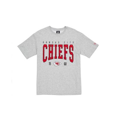 Kansas City Chiefs unisex NFL överdimensionerad t-shirt satin applikation lapp logo ljung grå t-shirt