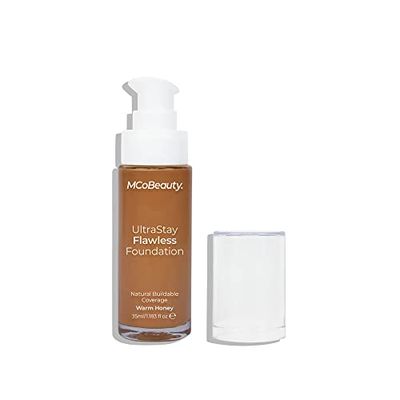 MCoBeauty UltraStay Flawless Foundation - Warm Honey For Women 1.18 oz Foundation