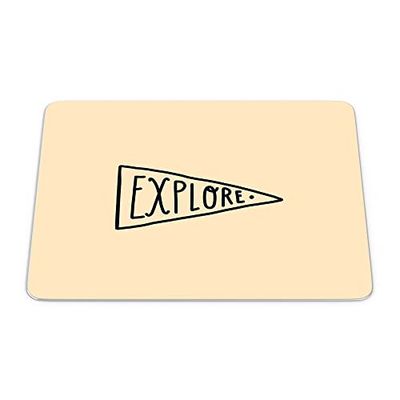 Bonamaison, Rectangle Pop Art Digital Printed Mouse Pad, Non-Slip Base, for Office and Home, Size: 22 x 18 cm