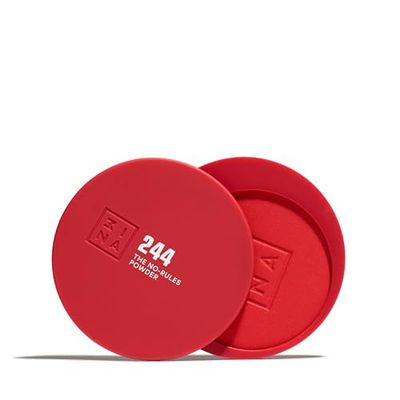 3INA MAKEUP - The No-Rules Powder 244 - Rosso - Polvere Compatta 3 in 1 Rosso per Occhi Labbra e Viso - Polvere con Acido Ialuronico e Ceramide - Formula Leggera - Vegan - Cruelty Free
