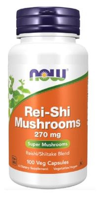 Now Foods – Rei-Shi Mushrooms 270mg | Immune System & Antioxidant Support – 100 Vcaps