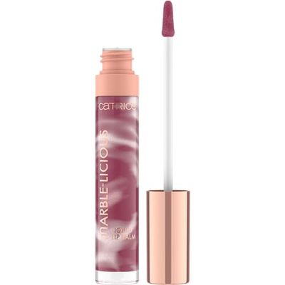 Catrice Marble-licious Liquid Lip Balm, Lip Gloss, No. 050, Pink, Nourishing, with Oils, Natural, Glossy, Vegan, Parabens, No Microplastic Particles, Nanoparticles Free, Pack of 1 (4 ml)