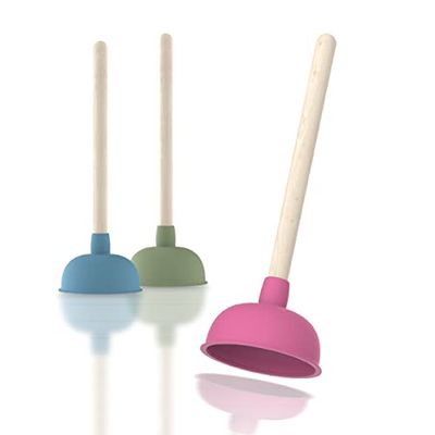 EISL Pot BZ002 Pompe à Ventouse colorée pour Toilettes bouchées, lavabo, Douche, WC, Nettoyage sans Produits Chimiques, Rose Bonbon