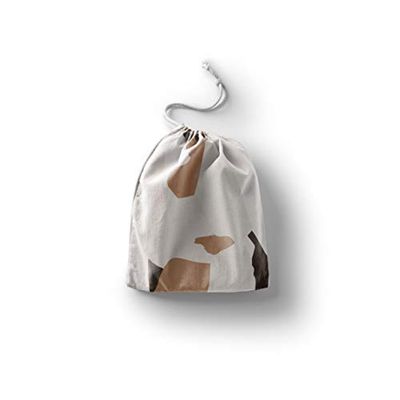 Bonamaison Printed Cotton Produce Bag with Drawstring, Reusable Grocery Bag, Biodegradable Eco-Friendly Bags, Travel Pouch, Sachet Bags, Shopping Bag, Eco Friendly, Foldable, Size: 40x50 Cm