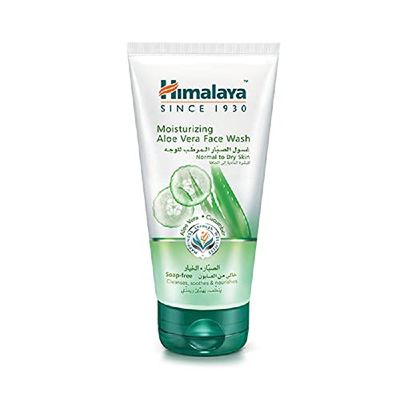 Himalaya Moisturizing Aloe Vera Face Wash,Cleanses, Soothes and Nourishes Skin Protects Skin from Damage | Refreshes Dull, Tired Skin, For Normal to Oily Skin- 150ml (Pack of 2)