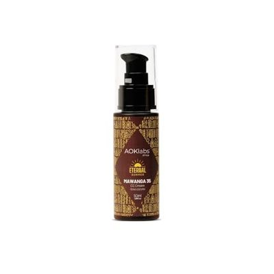 AOKlabs- MAWANGA Facial sunscreen dark shade SPF 35, tinted corrective cream 50 ml.