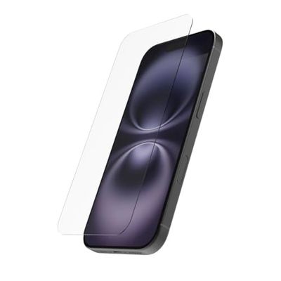 Hama Vetro protettivo per iPhone 16 (pellicola protettiva per display ultra trasparente, anti-impronte, aiuto per il montaggio, protezione completa 9H, ultra sottile, custodia friendly, antigraffio,
