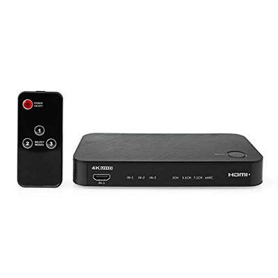 Nedis 3x HDMI naar 2x HDMI eARC, 1x Toslink en 1x 3,5mm splitter/extractor/schakelaar