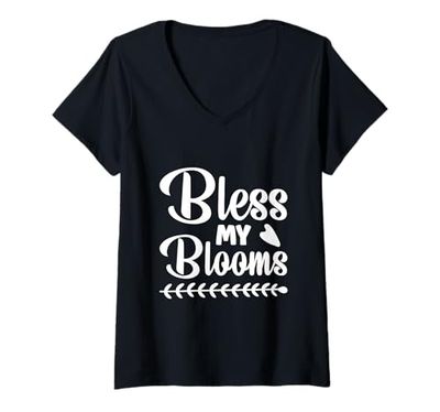 Womens Funn and Cute Gardening for Plant Lover and Who Love Nature V-Neck T-Shirt