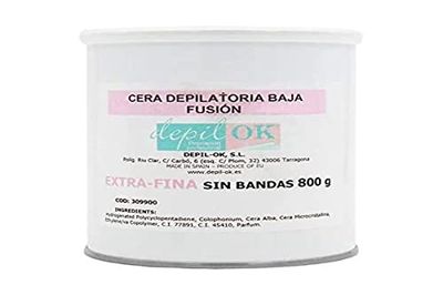 DEPIL OK Lattina Cera Extra Fine (Senza Strisce) 800 g, Unico, Standard