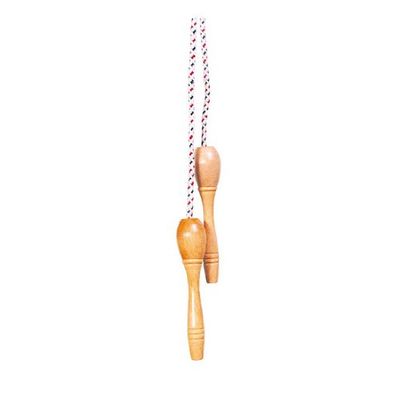 Goki Corda per Saltare con Manici in Legno,