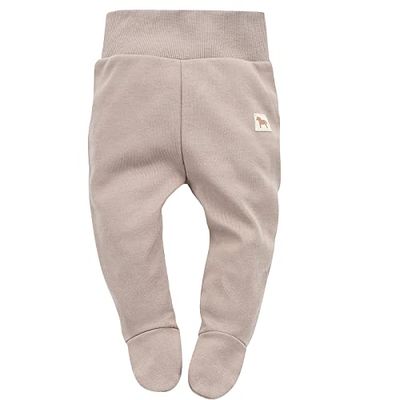 Pinokio Unisex baby pinokio baby sleppants houten ponny 100% ekologisk bomull bejge, uniseks, storlek 50–74 kroppsstrumpa, bejge, 62 EU, bejge, 62 cm