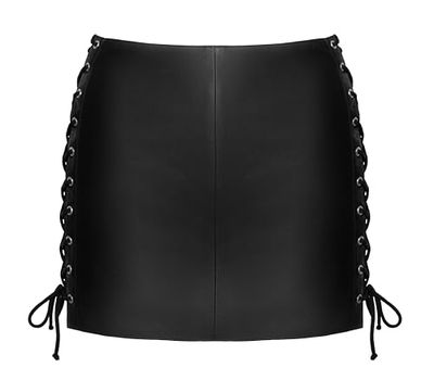 Zado Women's Leather Skirt Black M