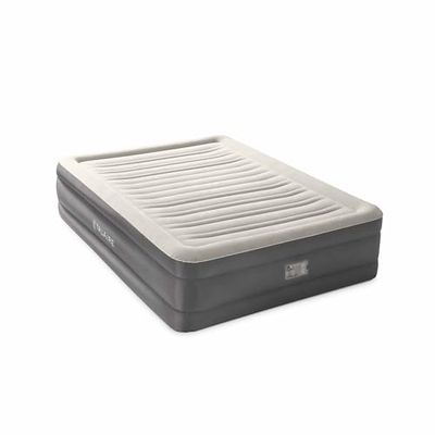 Intex 64036 - Materasso Gonfiabile Matrimoniale TruAire Comfort Plush, con Pompa Elettrica Incorporata, 152x203x46 cm