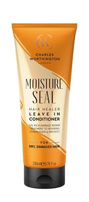 Charles Worthington Moisture Seal Hair Healer Leave-In Conditioner, Dry and Frizzy Hair, No Rinsing Treatment for Smoother Hair, 200 ml