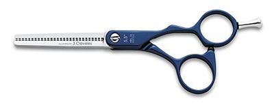 3 Claveles Duraluminio - Ciseaux sculpteurs pour coiffeurs, 5.5", couleur bleue