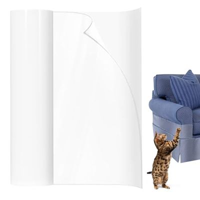 Protezione antigraffio per gatti, 20 cm x 5 m, pellicola antigraffio per gatti, trasparente, per divano, porta, pareti, mobili