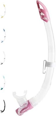 Cressi Gamma tubo de snorkel, mulher, transparente/rosa, tamanho único