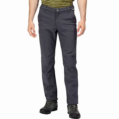 Regatta Pantaloni da Uomo Fenton Softshell Outdoor - Grigio Seal