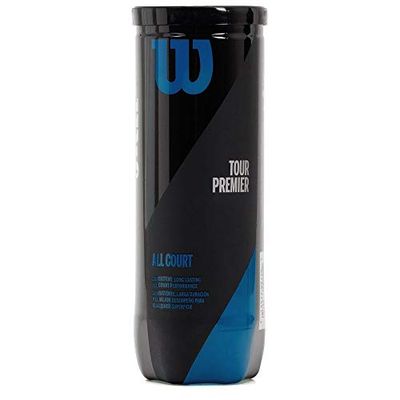 Wilson Tour Premier All Court 3 Pack Tennis Ball WRT109400, Womens,Mens tennis ball, yellow, One size EU