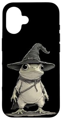 Plumb Frog in Magical Look per gli amanti del cappello da mago Custodia per iPhone 16
