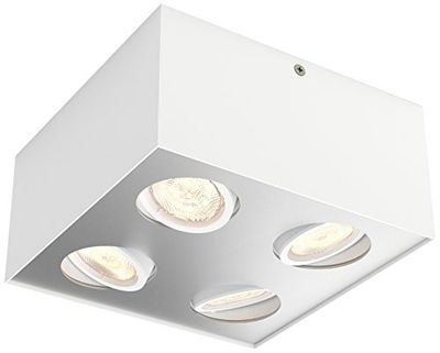 Philips myLiving 4 focos LED brancos, luz branca quente, iluminação interior