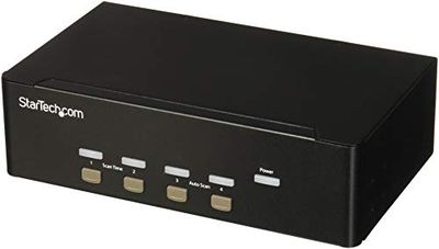 StarTech.com 4-poorts VGA KVM-switch - Dual VGA - Hot-key & Audio Support - KVM-switch van 1920x1200 - KVM-videoschakelaar (SV431DVGAU2A)