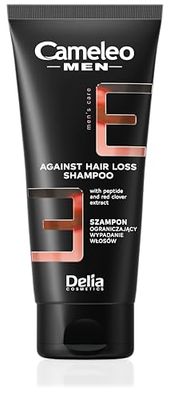 Cameleo Men - Anti Hair Loss Shampoo - Cleans and Refreshes - Effectively Reduces Hair Loss - Moisturises, Nourishes, Strengthens - for Dry Hair and Scalp - 150ml
