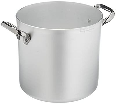 Pentole Agnelli ALMA10320 Olla alta con dos asas Acero inoxidable, aluminio profesional 3 milímetros, 6 l