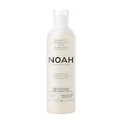 NOAH Hair 1.1 Volumizing Shampoo with Citrus Fruits – Boosts Volume for Fine & Oily Hair, Gentle Cleansing, Strengthens with Wheat Protein, Adds Shine, Balances Scalp, Paraben & SLS Free, 250ml