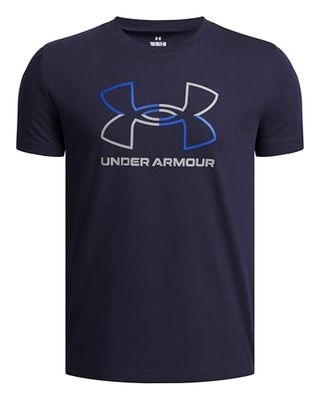 Under Armour UA GL Foundation SS - Midnight Navy / / Acciaio - YLG, Midnight Navy / / Acciaio, 150/160 cm