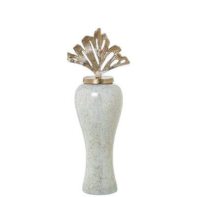 Alexandra House Living Glazen vaas, goudkleurig, 29 x 23 x 76 cm