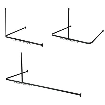 Sealskin Easy Roll Set con Binario per Tenda Doccia, ABS, Nero, flexibel
