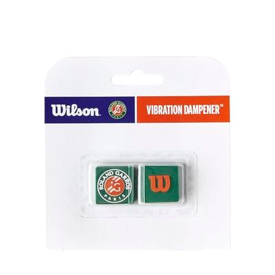 Wilson Roland-Garros Dampener 2 Pack, Impugnature da Tennis e Altro Unisex Adulto, Verde/Arancione, Nessuna Dimensione