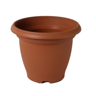 Tildenet Gardenware Vaso da Fiori, 100% plastica di scarto di plastica, Terracotta, Diametro 25 cm