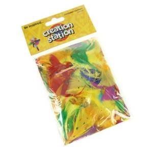 Creation Station CS3100 Colured Feathers, Coloured, 14g