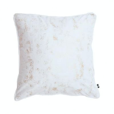 Chic Home Housse en Velours Oh My Chic 45x45 Blanc cassé
