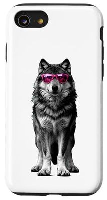 Halftone Loup Lunettes de soleil Loups Coque pour iPhone SE (2020) / 7 / 8