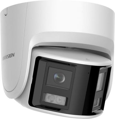 Hikvision DS-2CD2346G2P-ISU/SL(2,8 mm) (C) Turret bewakingscamera met 4 megapixels, tot 30 m verlichting, professionele bewakingscamera, Acusense camera met vals alarmfilter