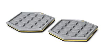 SKLZ Unisex's Non Core Court Slidez Stabiliteit Gliding Discs, Oefening Sliders voor Total Body Training, Lichtgewicht en niet-markering, Grijs, 12"/31cm, Pack van 2, One Size