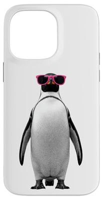 Halftone Manchot Lunettes de soleil Manchots Coque pour iPhone 14 Pro Max