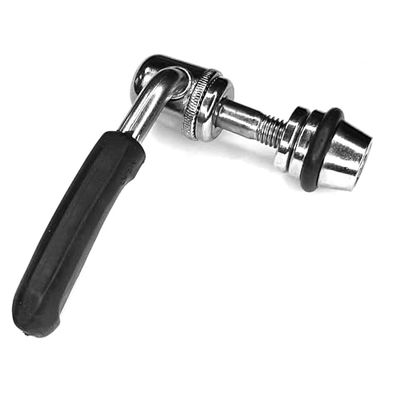 cyclingcolors 1 x zacisk siodełka rowerowego CrMo Quick-Release czarny chrom, M8 x 55 mm