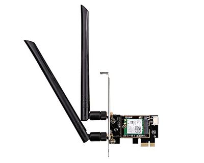 D-Link DWA-X582 Adattatore PCIe Wi-Fi 6 AX3000 con Bluetooth 5.0, MU-MIMO, Dual Band, antenne rimovibili ad elevate prestazioni, WPA3, design compatto, compatibile con Windows