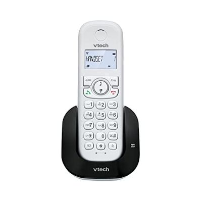 VTech CS1550 Téléphone sans Fil DECT à Double Charge avec répondeur, Blocage d'appel, Identification de l'appelant/Appel en Attente, Haut-Parleur Mains Libres, écran et Clavier rétroéclairés